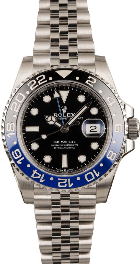 rolex gmt master 2 black and blue.